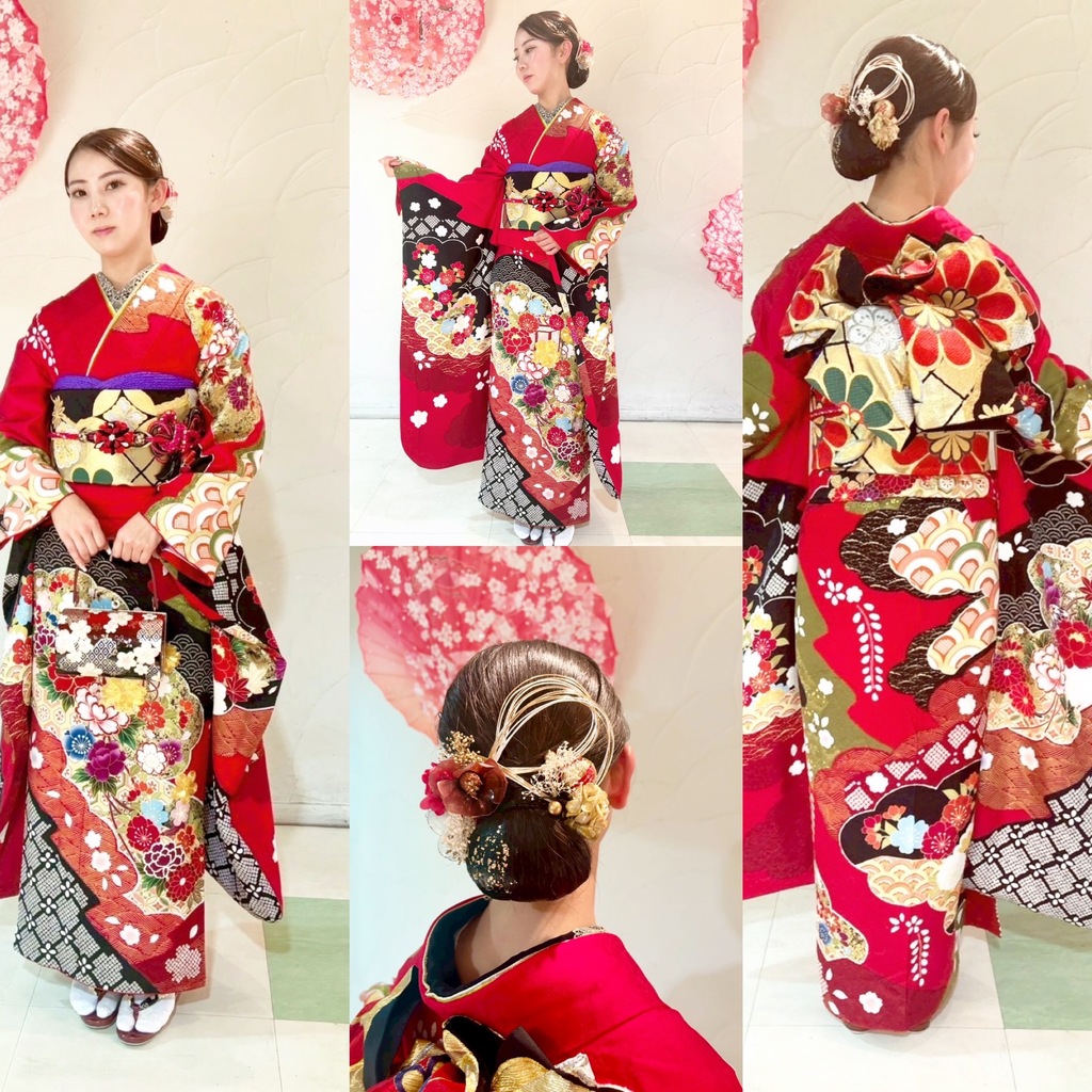 泉佐野成人式の着付け・ヘアセット