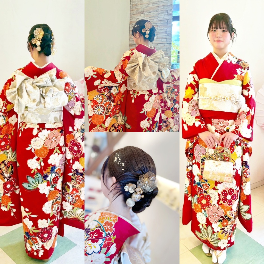 泉佐野成人式の着付け・ヘアセット