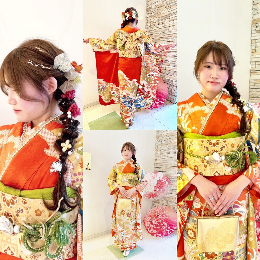 泉佐野成人式の着付け・ヘアセット