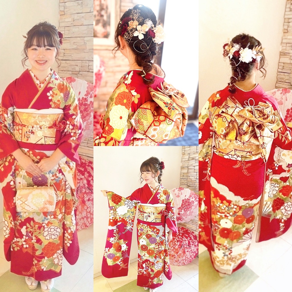 泉佐野成人式の着付け・ヘアセット