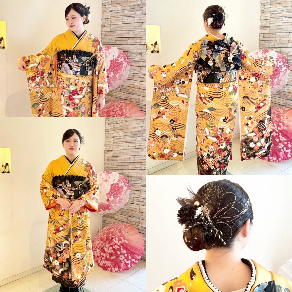 泉佐野成人式の着付け・ヘアセット