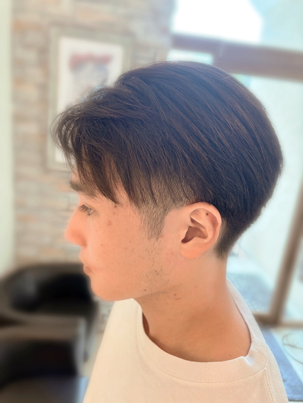 ツーブロックメンズカット横